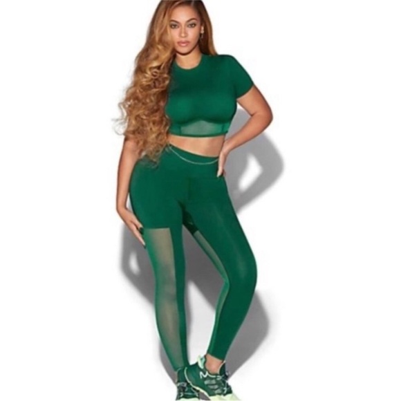 Adidas X Ivy Park Drip Mesh 3 Stripe Tights XS - Picture 1 of 12